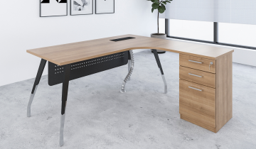 Manager Desk c_w Fixed Pedestal_2
