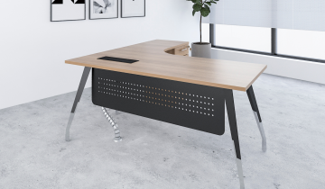 Manager Desk c_w Fixed Pedestal_3
