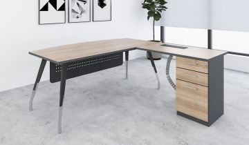 Manager Desk c_w Fixed Pedestal_4