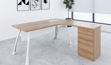 Manager Desk c_w Fixed Pedestal_8